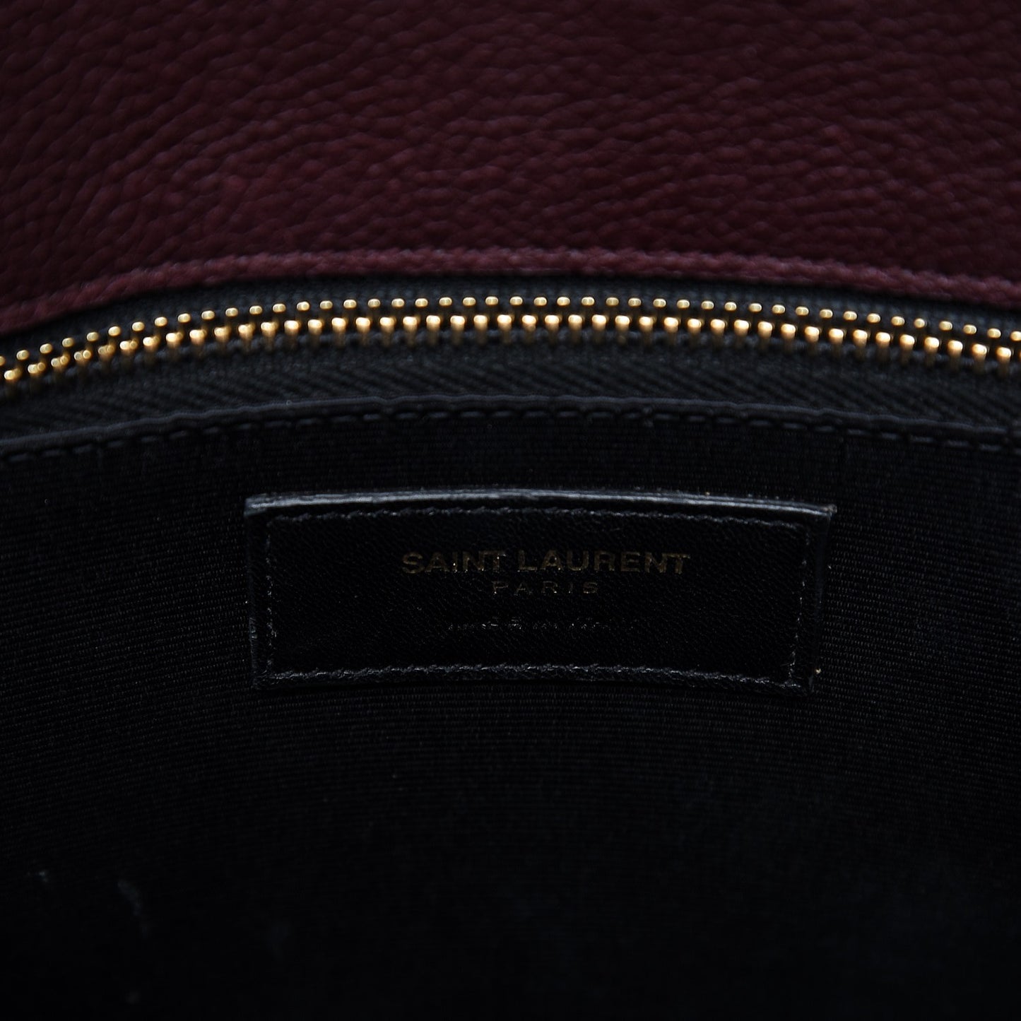 Grained Calfskin Small Classic Sac De Jour Bordeaux