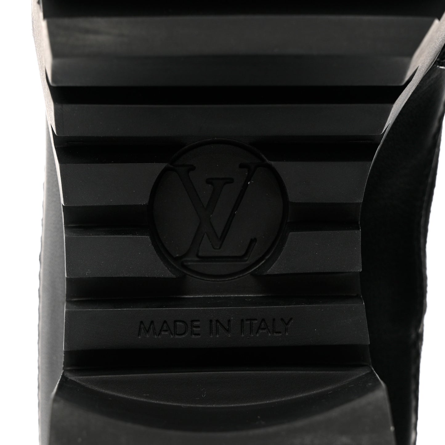 Velvet Calfskin Monogram Laureate Platform Desert Boots 37 Black Green