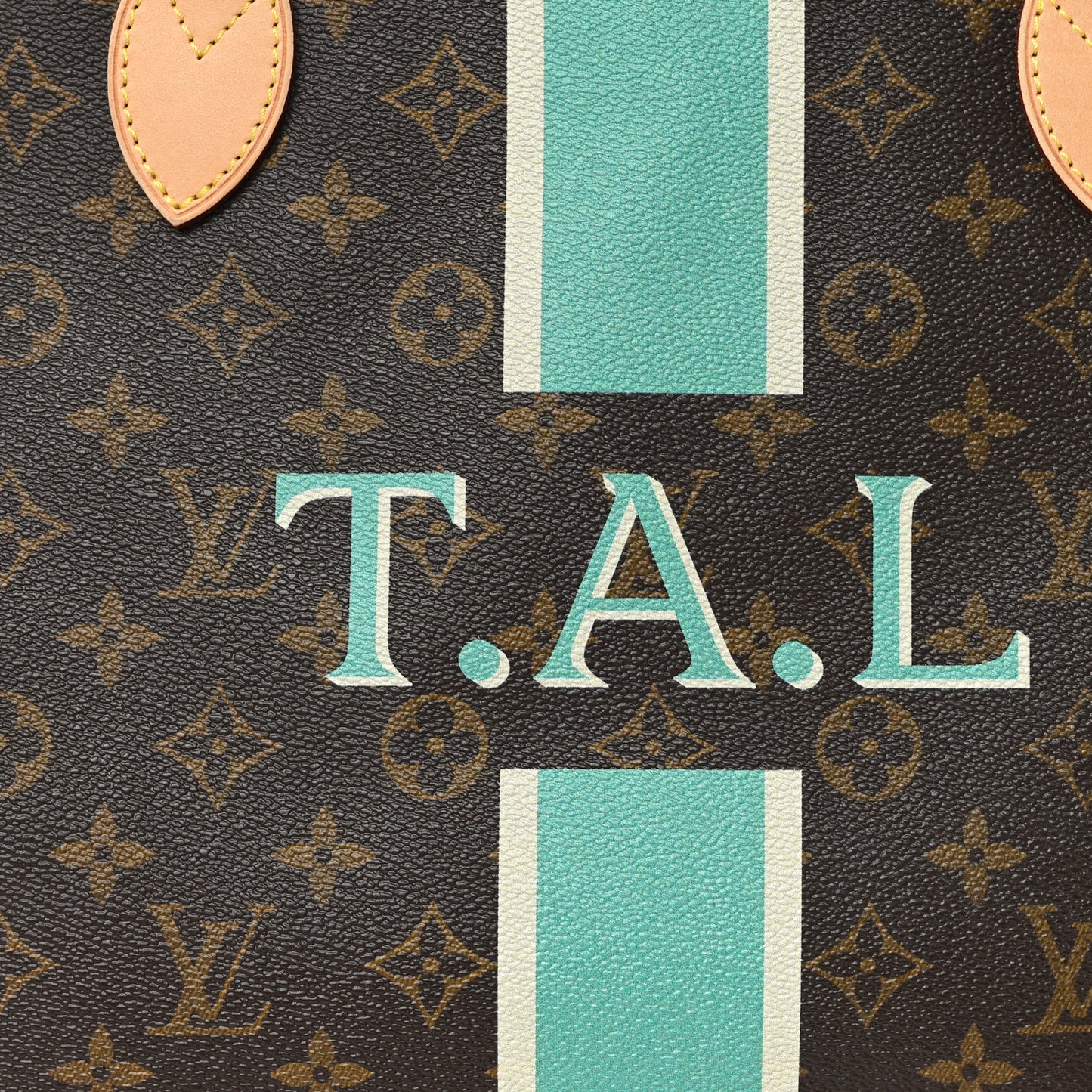 Monogram My LV Heritage Neverfull Turquoise White