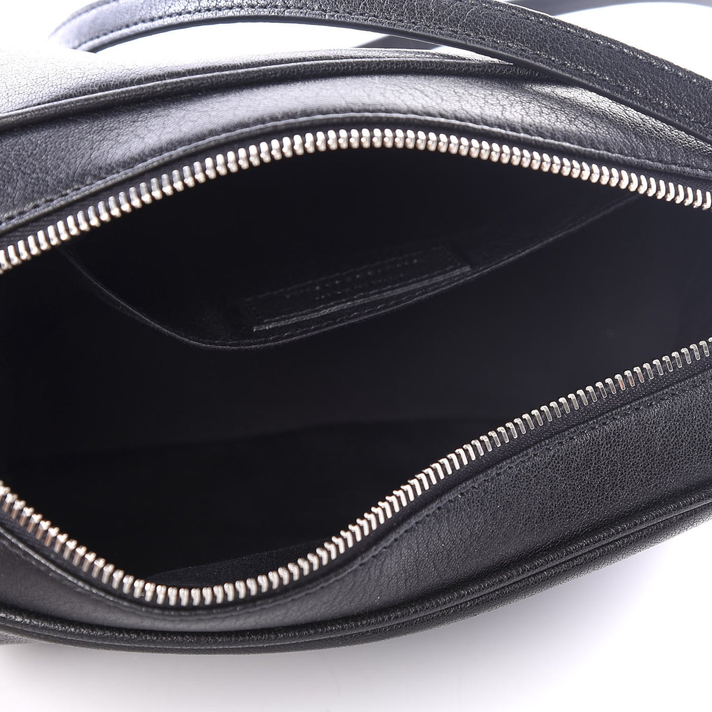 Lambskin Monogram Small Lou Camera Bag Black