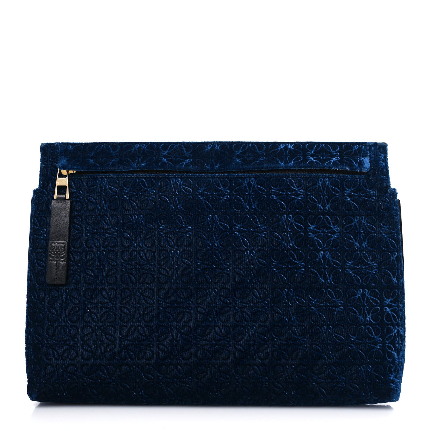 Loewe Velvet Repeat T Pouch Blue 1 of 8