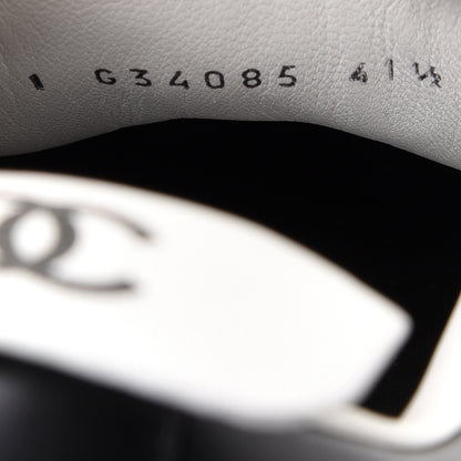 Chanel Calfskin CC Womens Sneakers 41.5 Black 10 of 12