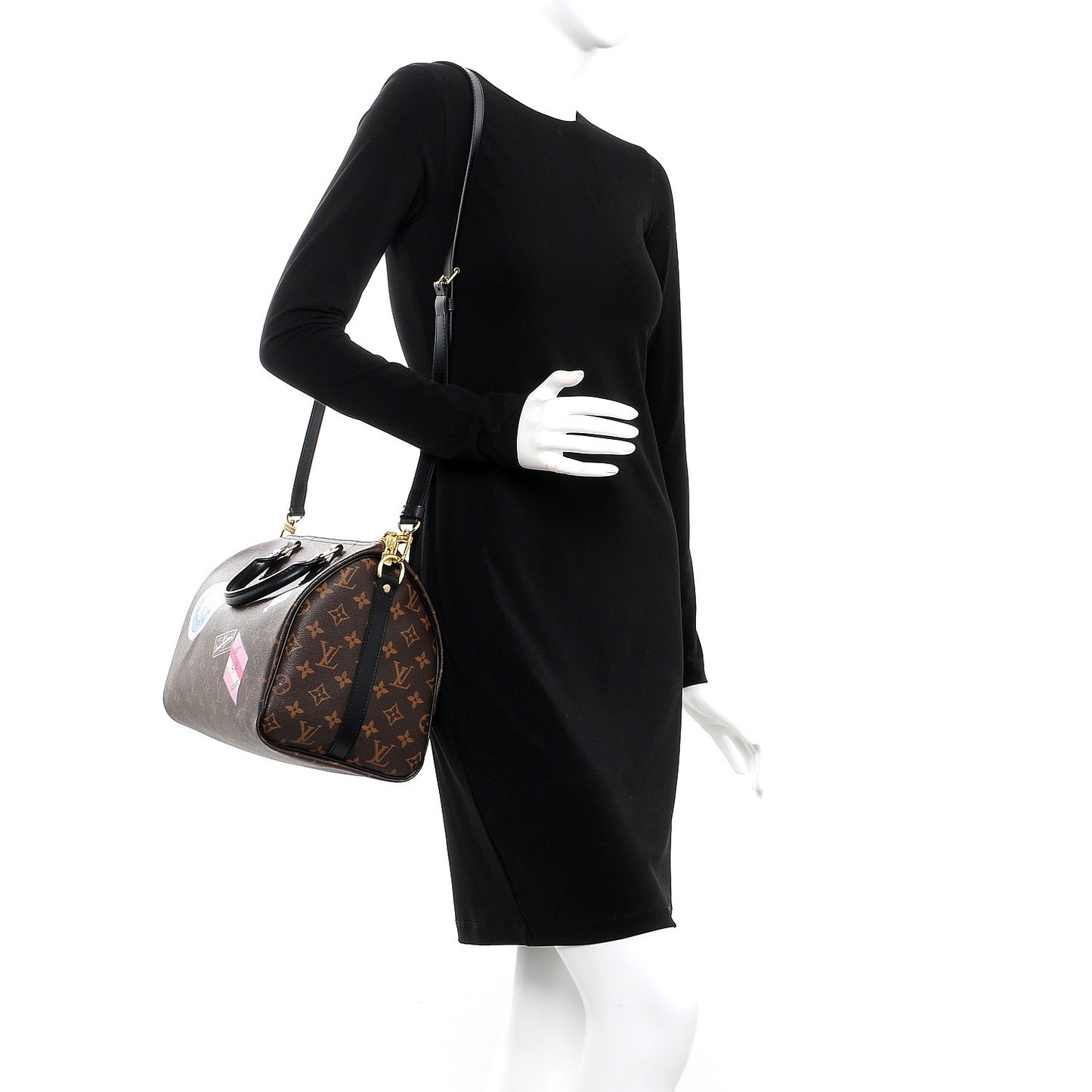 Monogram My World Tour Speedy Bandouliere 30 Black