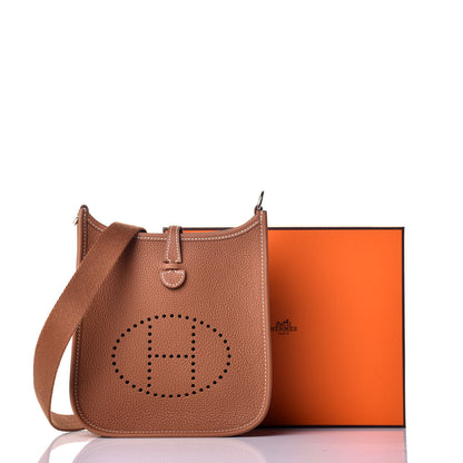 Hermes Taurillon Clemence Evelyne TPM Gold 9 of 9