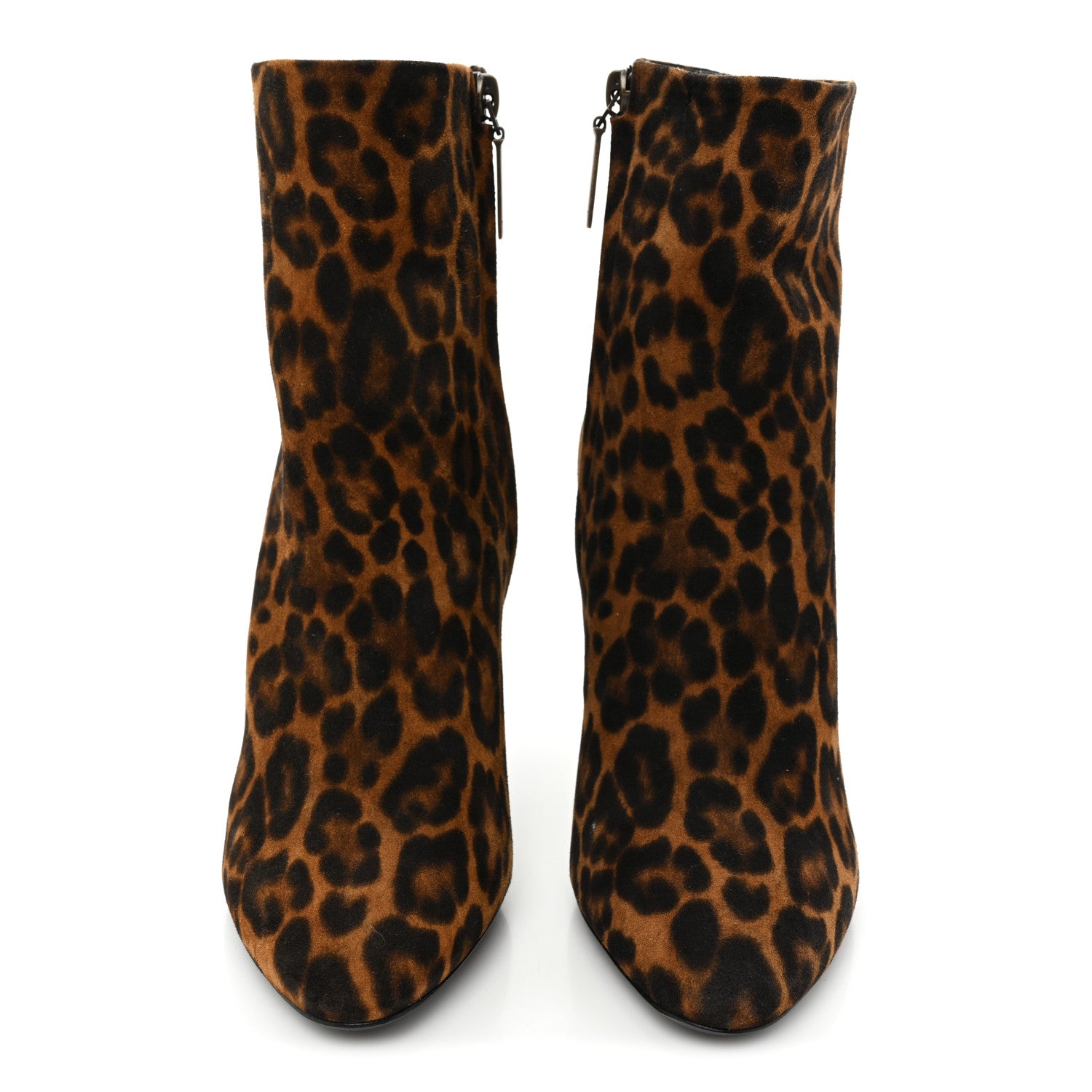 Saint Laurent Suede Lou Ankle Boots 35.5 Leopard 2 of 15
