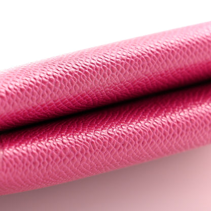 Hermes Epsom Calvi Card Case Rose Pourpre 10 of 11