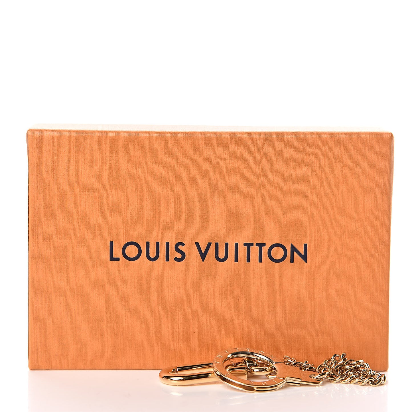 Metal Pochette Extender Key Ring Chain Gold