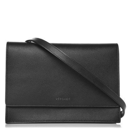 Versace Grained Calfskin Crossbody Bag Black 1 of 7