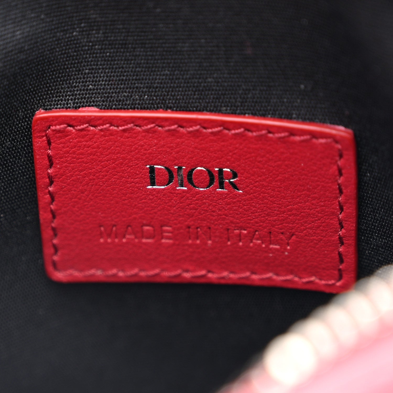 Christian Dior Calfskin Oblique Galaxy Perforated World Tour Messenger Pouch Red White 7 of 10