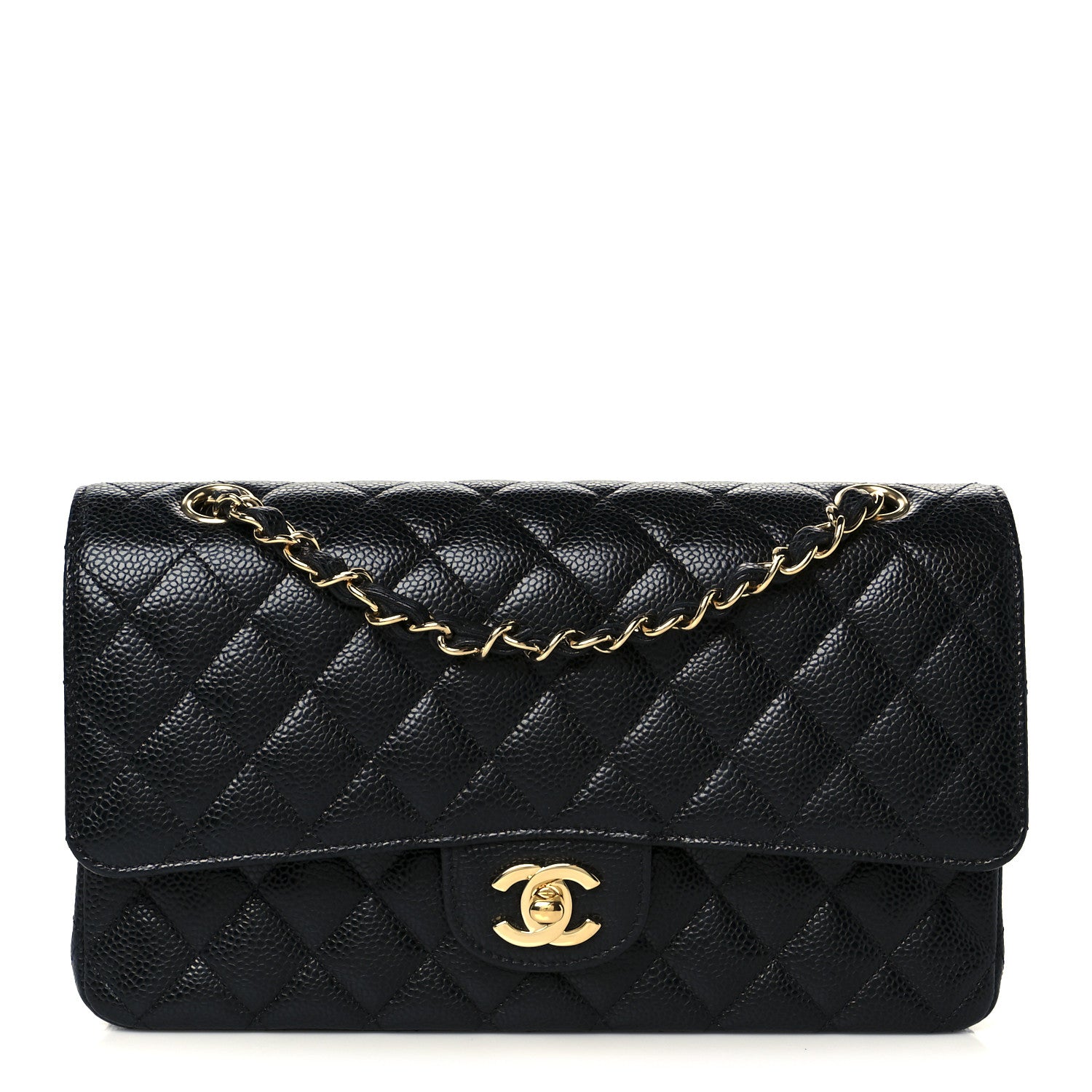 Chanel Caviar Quilted Medium Double Flap Black 1 of 11