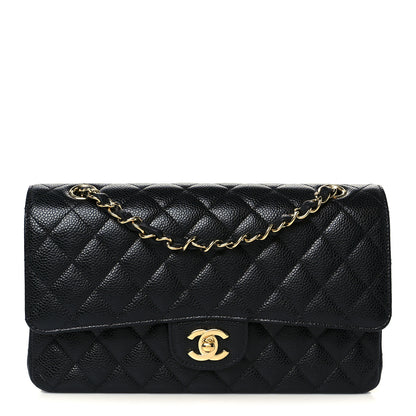 Chanel Caviar Quilted Medium Double Flap Black 1 of 11