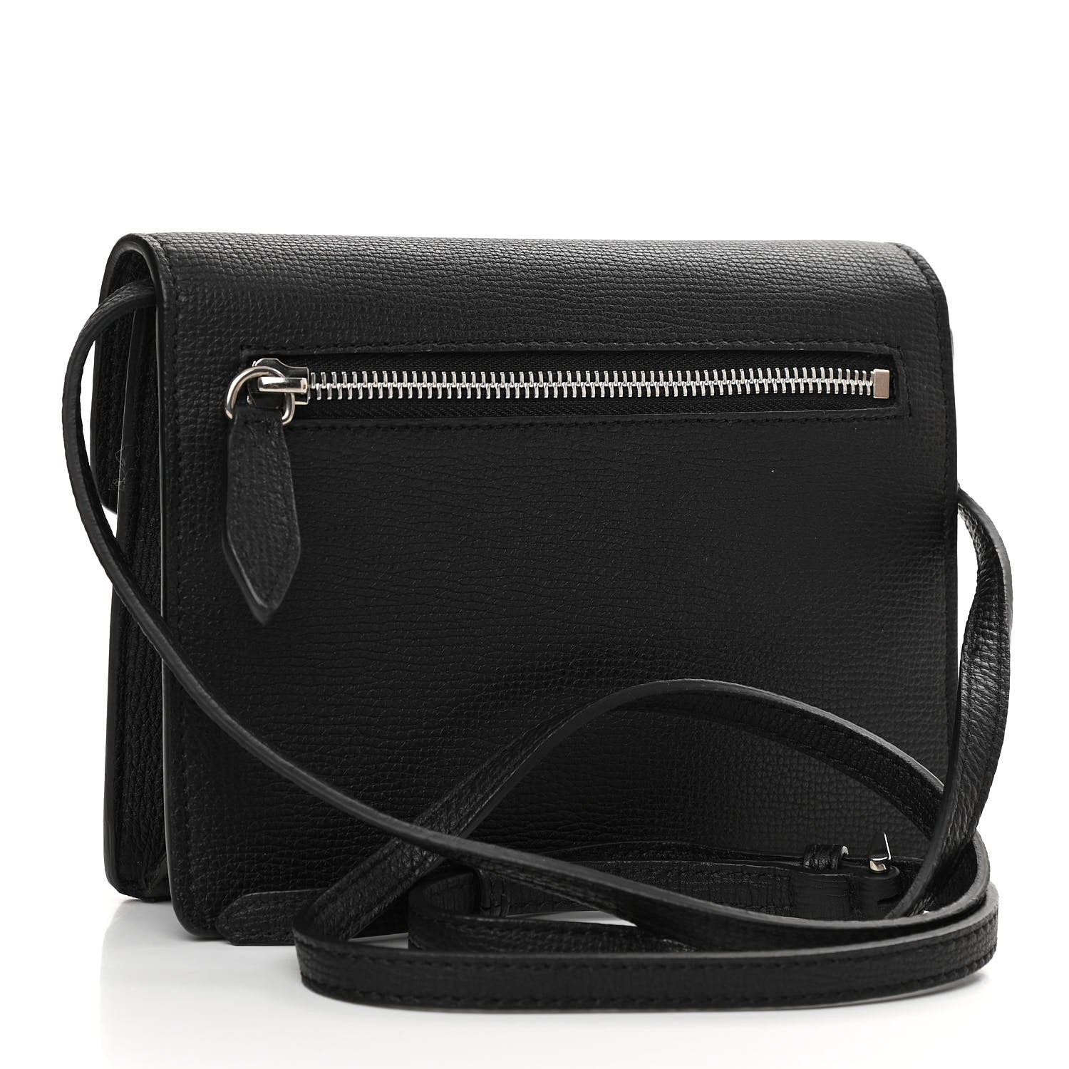 Burberry Derby Calfskin House Check Mini Macken Crossbody Bag Black 3 of 13