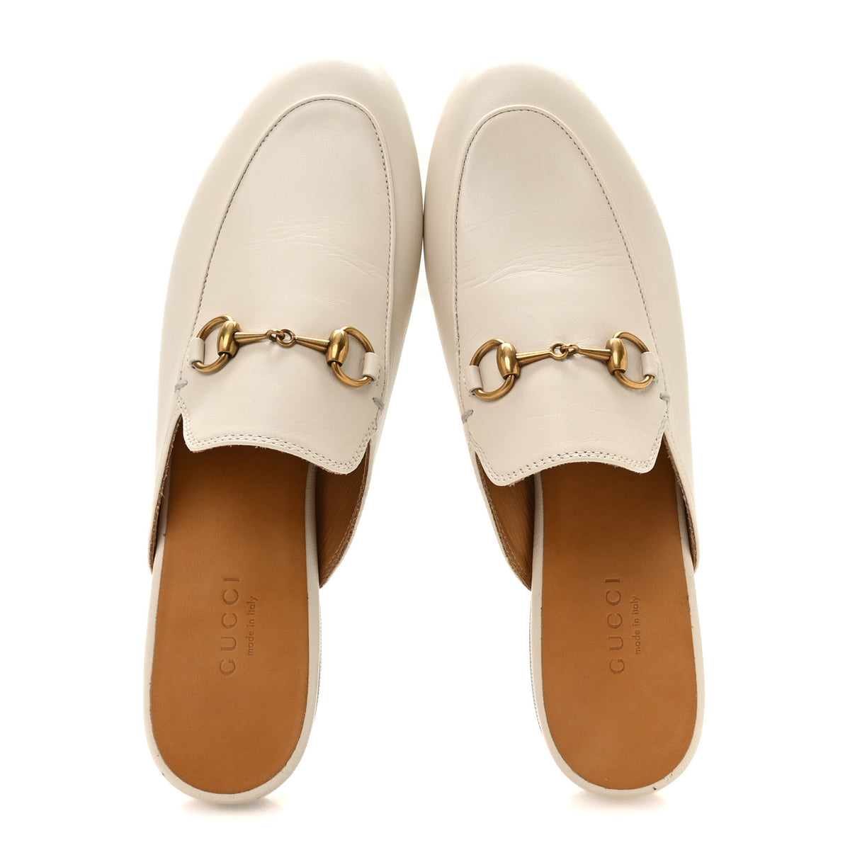 Gucci Malaga Kid Womens Princetown Slippers 36.5 Mystic White 2 of 9