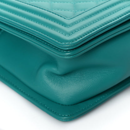 Chanel Calfskin Quilted Medium Boy Flap Turquoise 8 of 9