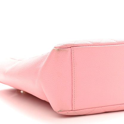 Chanel Caviar Quilted Petit Shopping Tote PST Pink 9 of 10