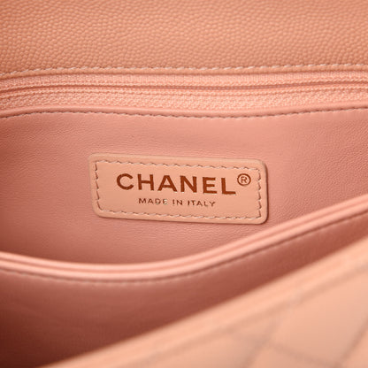 Chanel Caviar Quilted Mini Coco Handle Flap Light Pink 8 of 10