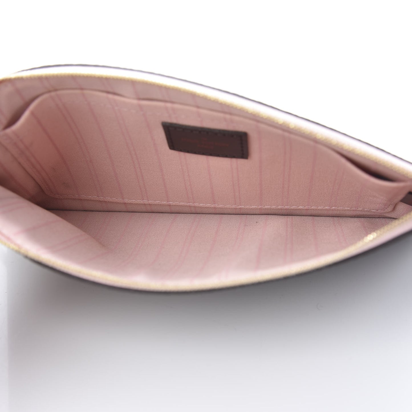 Damier Ebene Neverfull MM GM Pochette Rose Ballerine