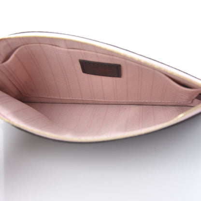 Louis Vuitton Damier Ebene Neverfull MM GM Pochette Rose Ballerine 5 of 14