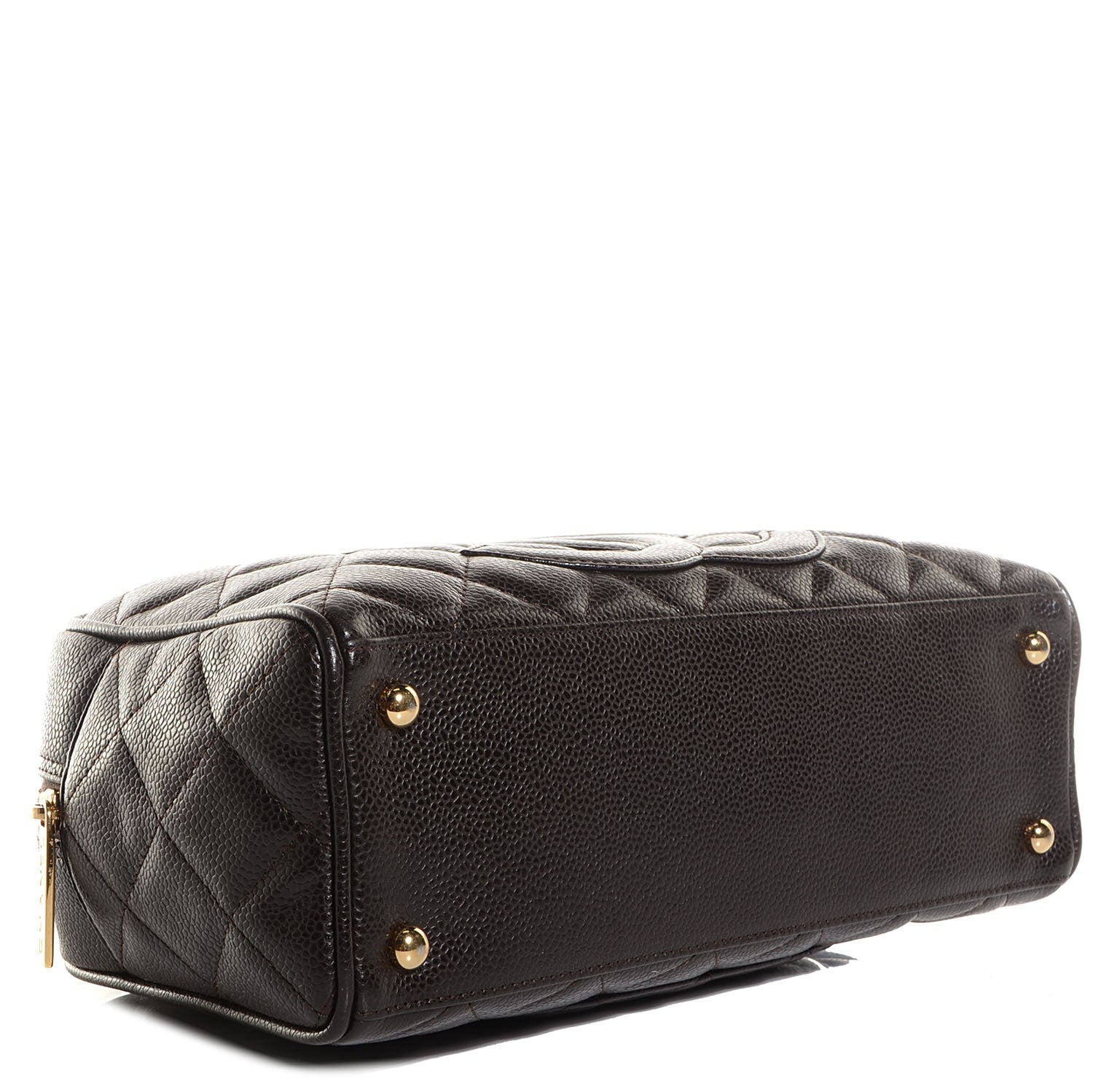 Chanel Caviar Quilted Small Bowler Brown 4 of 7