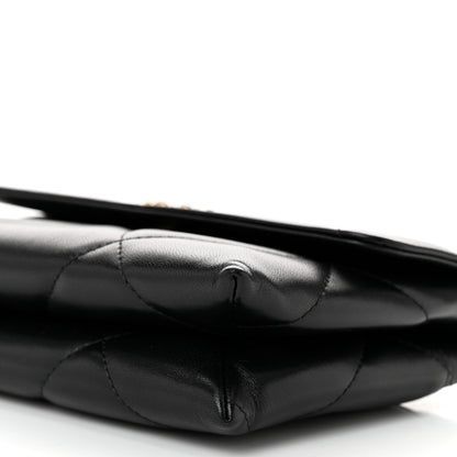 Chanel Lambskin Quilted Chanel 19 Flap Clutch Black 11 of 12
