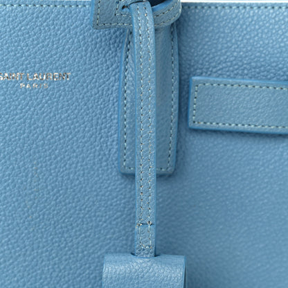 Saint Laurent Grained Calfskin Nano Sac De Jour Blue Clair 10 of 16