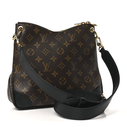 Louis Vuitton Monogram Odeon PM Black 3 of 10