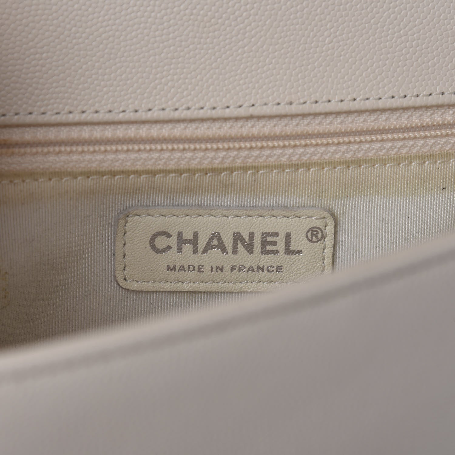 Chanel Caviar Quilted New Medium Boy Flap White 10 of 13