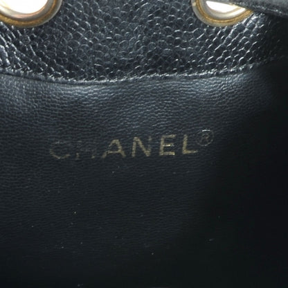 Chanel Caviar CC Drawstring Shoulder Bag Black 5 of 7