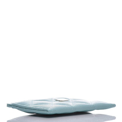 Chanel Caviar Quilted Card Holder Light Blue 4 of 10