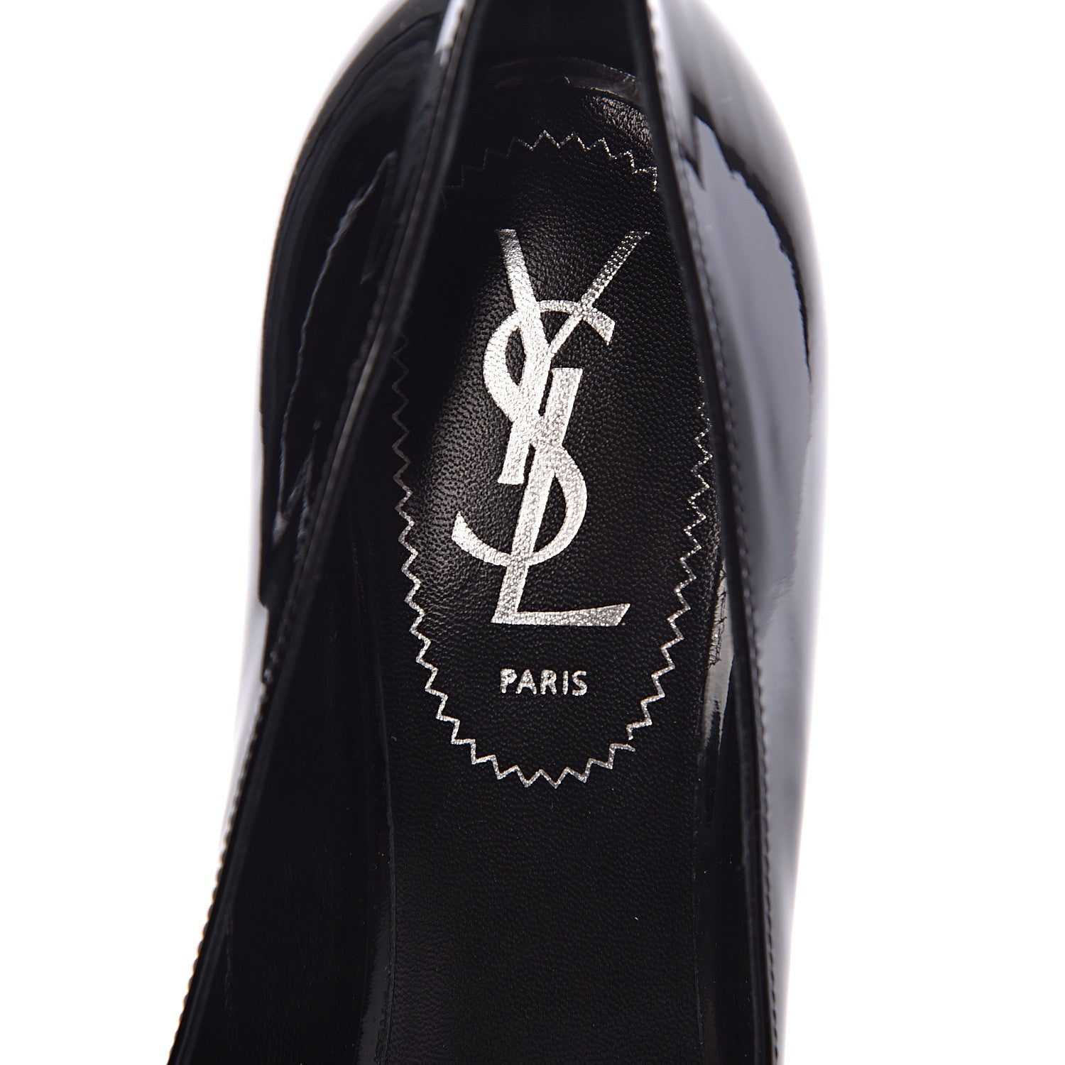 Saint Laurent Patent Tribtoo 80 Platform Pumps 37.5 Black 7 of 8