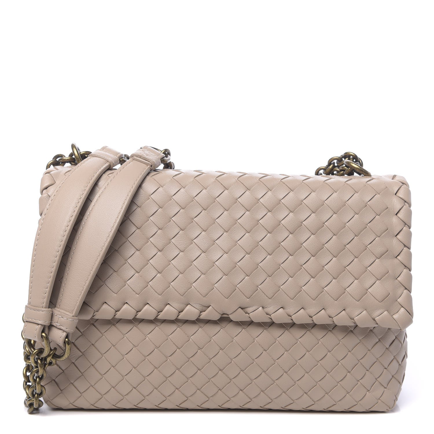 Bottega Veneta Nappa Intrecciato Medium Olimpia Bag Fume 1 of 9