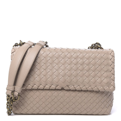 Bottega Veneta Nappa Intrecciato Medium Olimpia Bag Fume 1 of 9