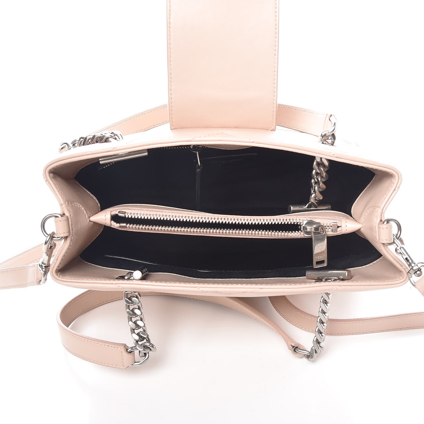 Calfskin Y Quilted Monogram Small Loulou Shopper Marble Pink