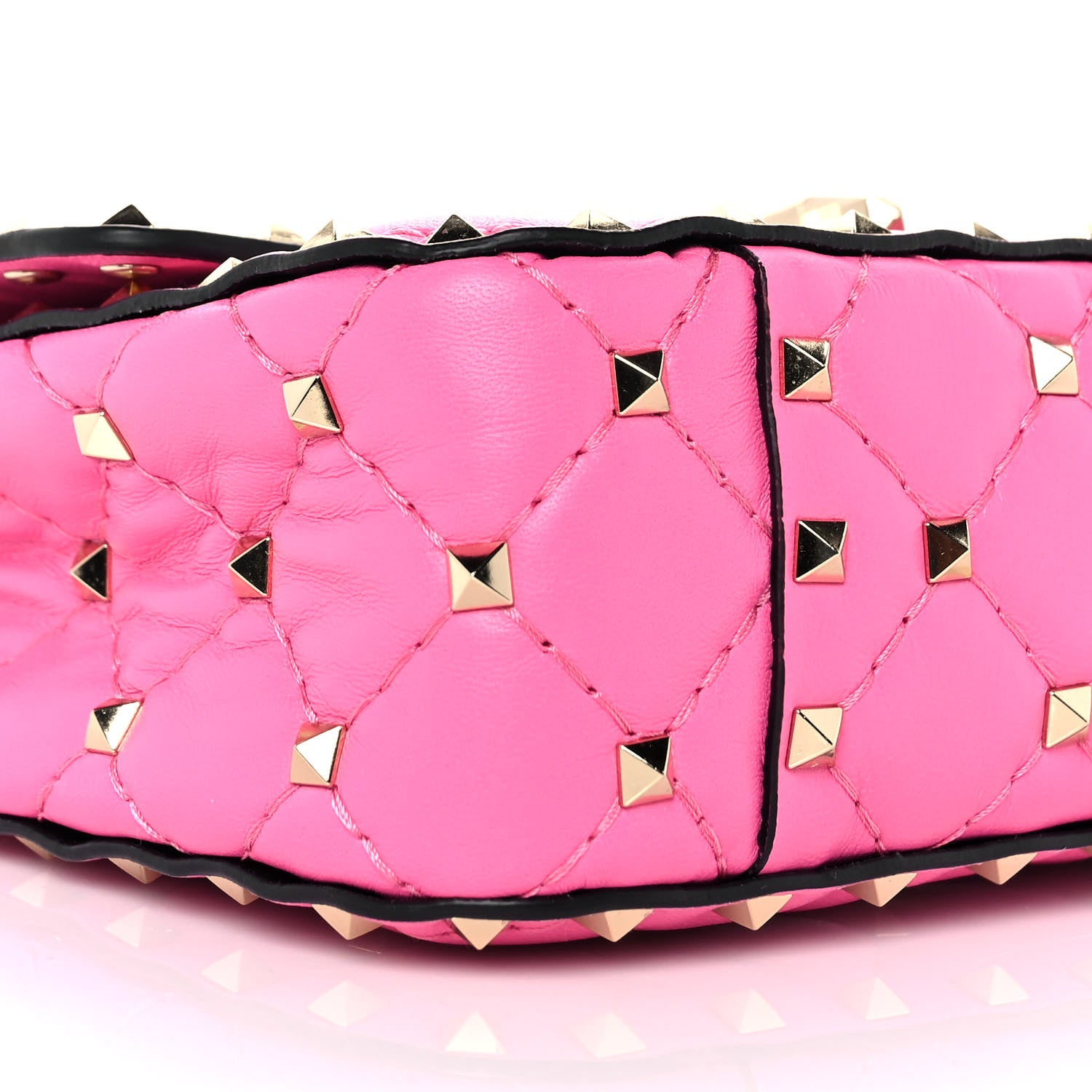 Valentino Garavani Nappa Small Rockstud Spike Shoulder Bag Feminine Pink 6 of 7