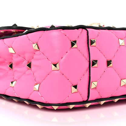 Valentino Garavani Nappa Small Rockstud Spike Shoulder Bag Feminine Pink 6 of 7