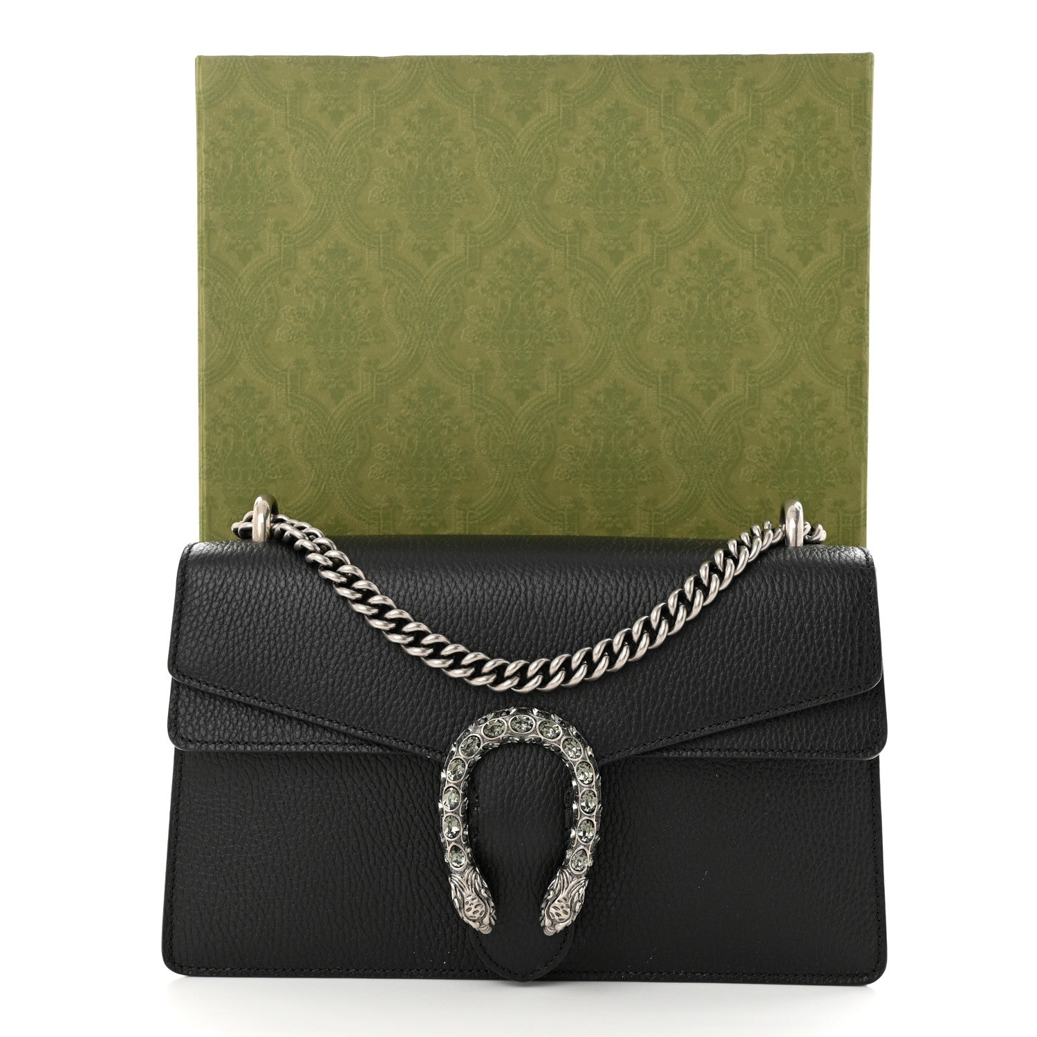 Gucci Pebbled Calfskin Small Dionysus Shoulder Bag Black 11 of 11