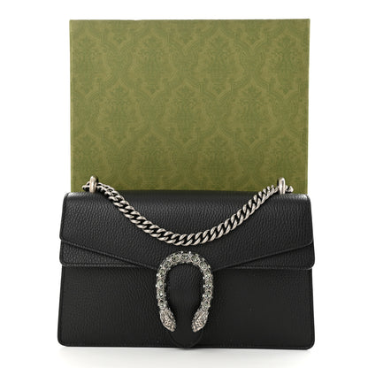 Gucci Pebbled Calfskin Small Dionysus Shoulder Bag Black 11 of 11