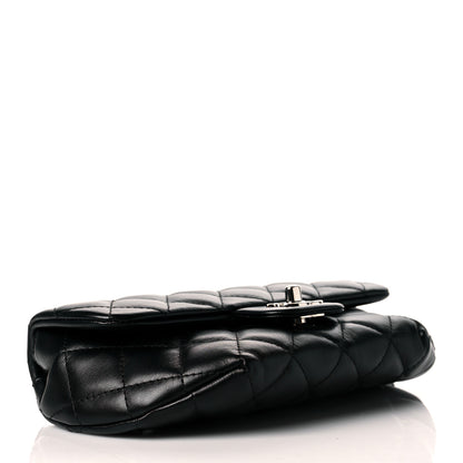 Chanel Calfskin Quilted CC Uniform Flap Belt Bag Black 4 of 11