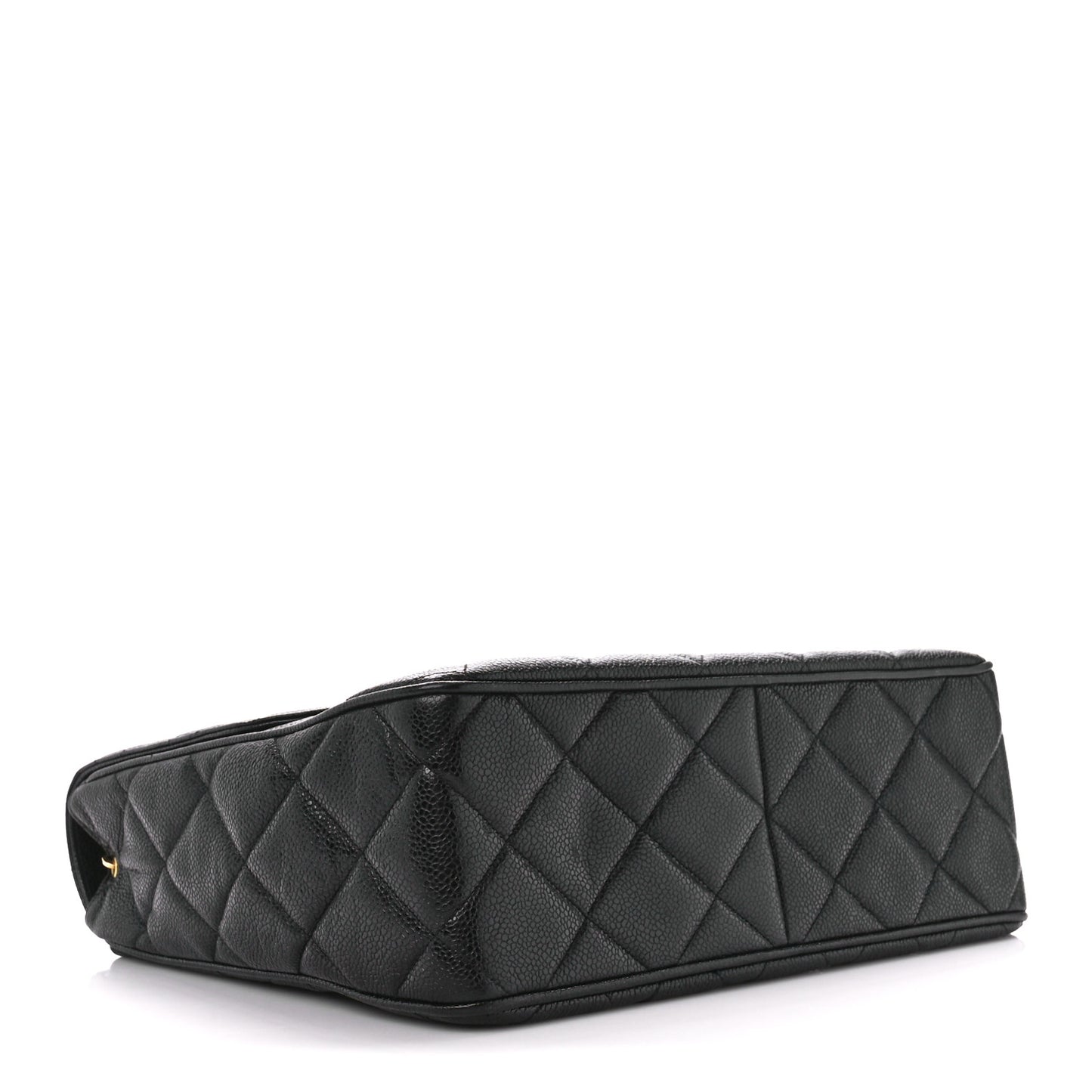 Caviar Quilted XL Jumbo Single Flap Black