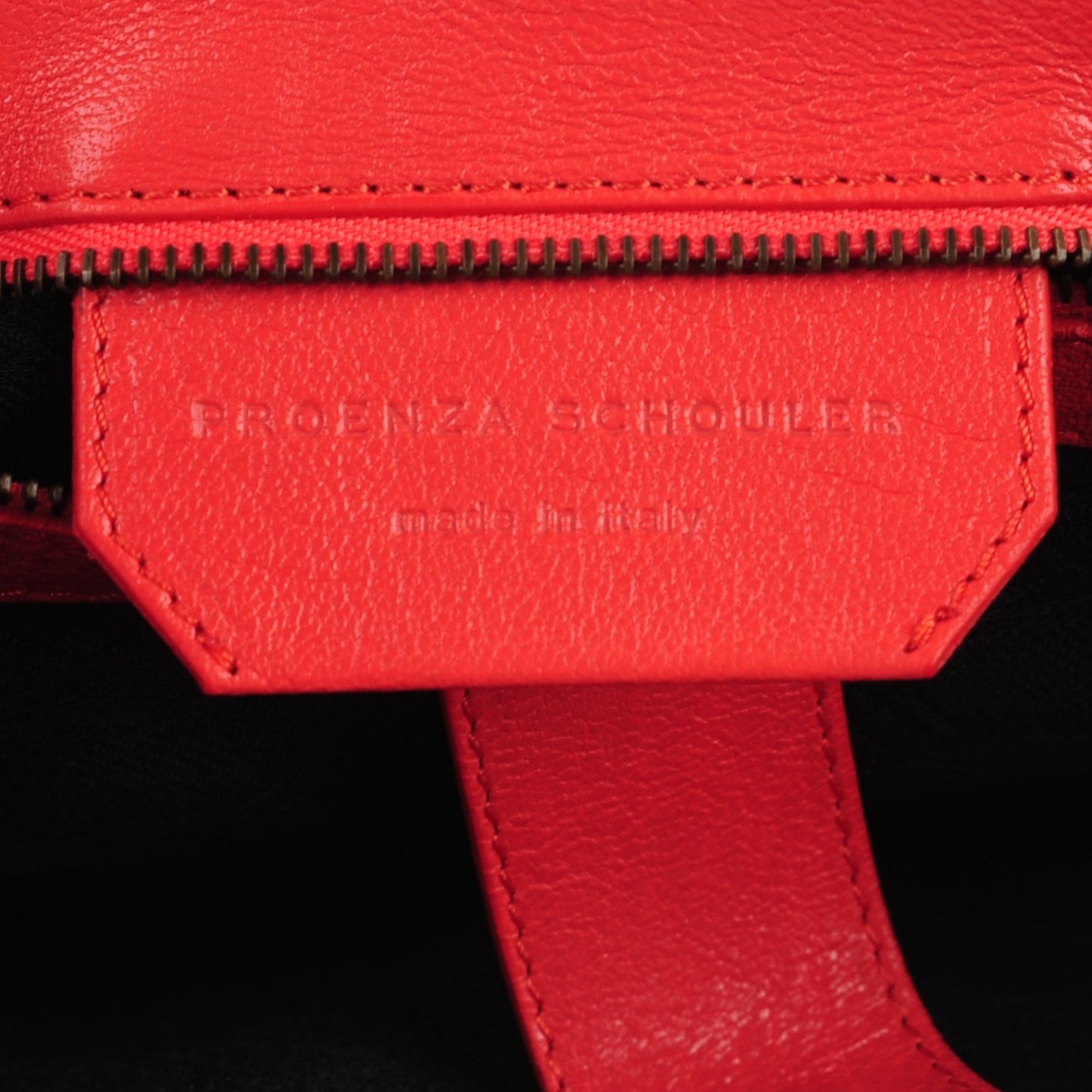 Lambskin Medium PS1 Satchel Deep Coral