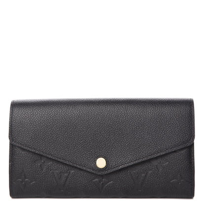 Louis Vuitton Empreinte Sarah Wallet NM Black 1 of 8