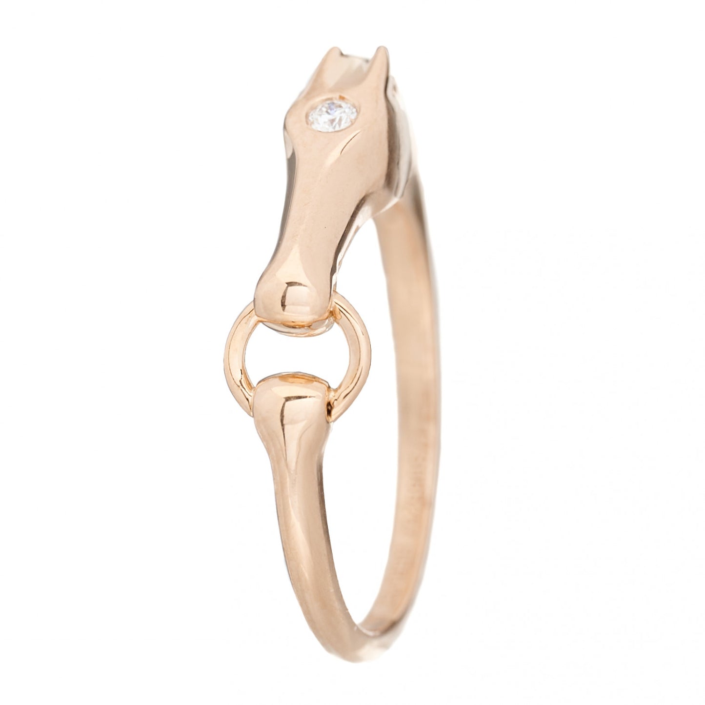 18K Rose Gold Diamond TPM Galop Ring 51 5.75