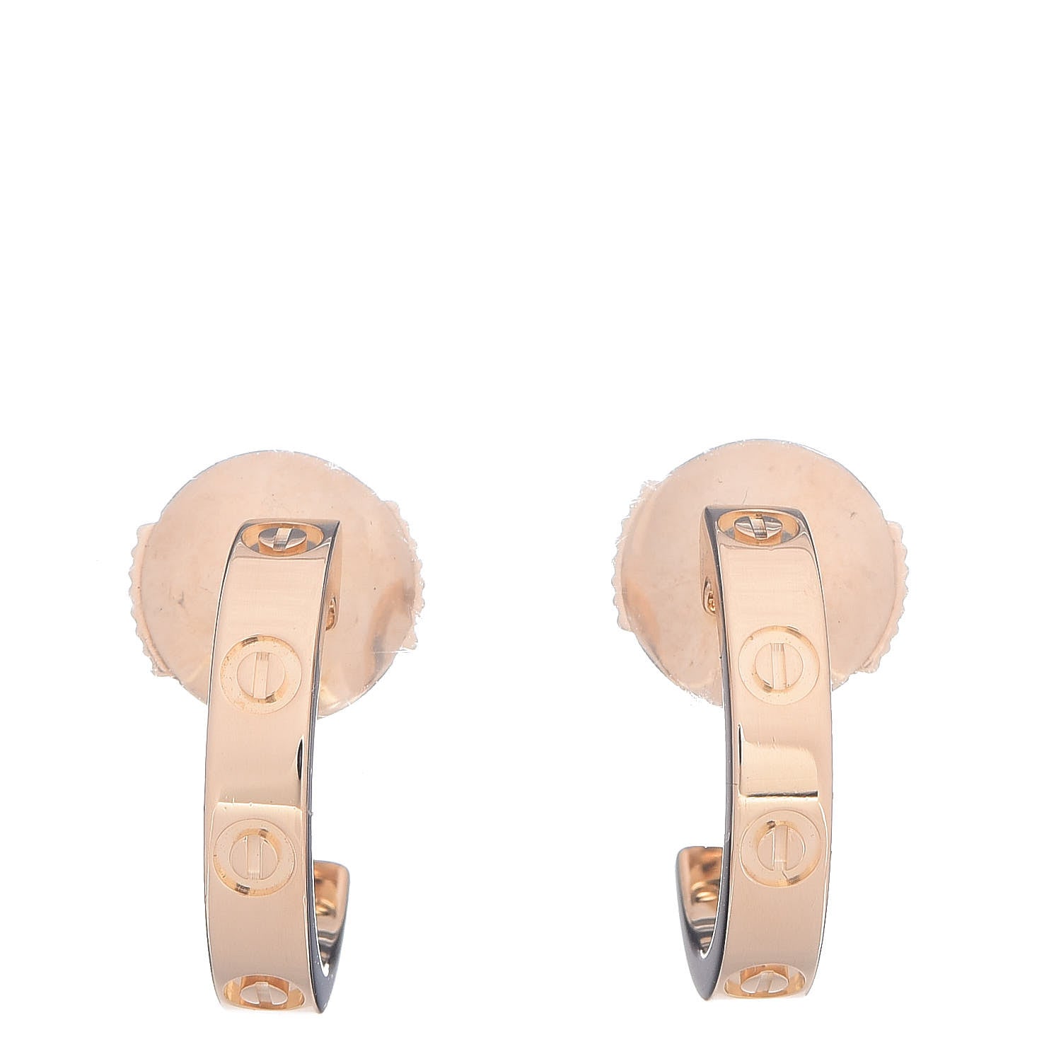 Cartier 18K Yellow Gold Small LOVE Hoop Earrings 1 of 6