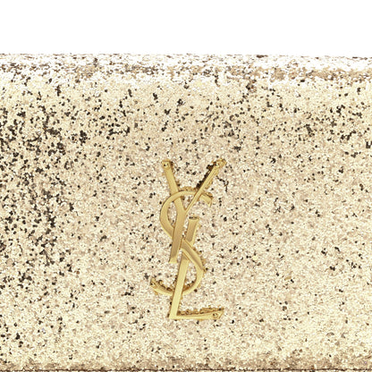 Saint Laurent Glitter Classic Kate Monogram Clutch Gold 7 of 7