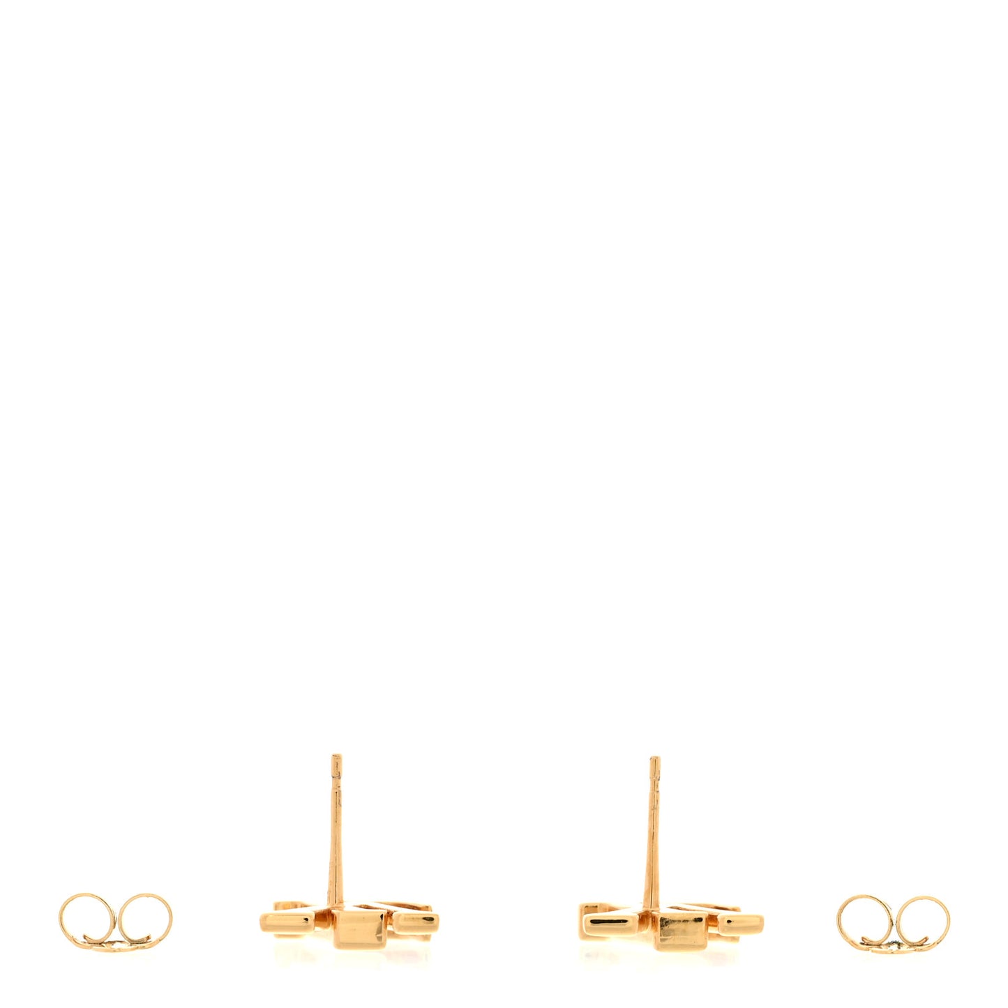Metal LV Iconic Earrings Gold
