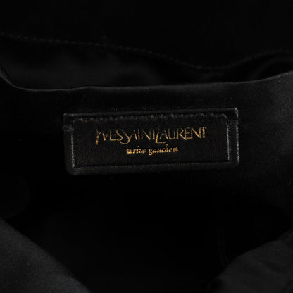 Saint Laurent Patent Crocodile Embossed Medium Downtown Tote Black 6 of 7
