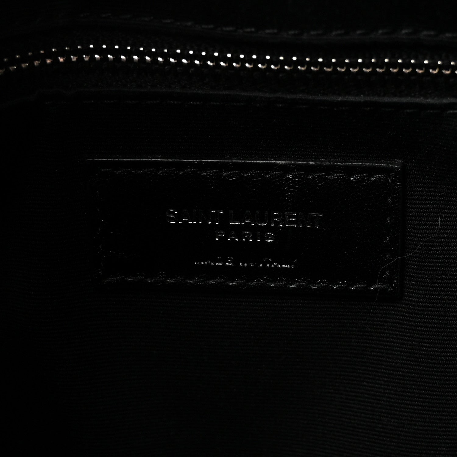 Saint Laurent Calfskin Y Quilted Monogram Large Loulou Shopper Black 6 of 9