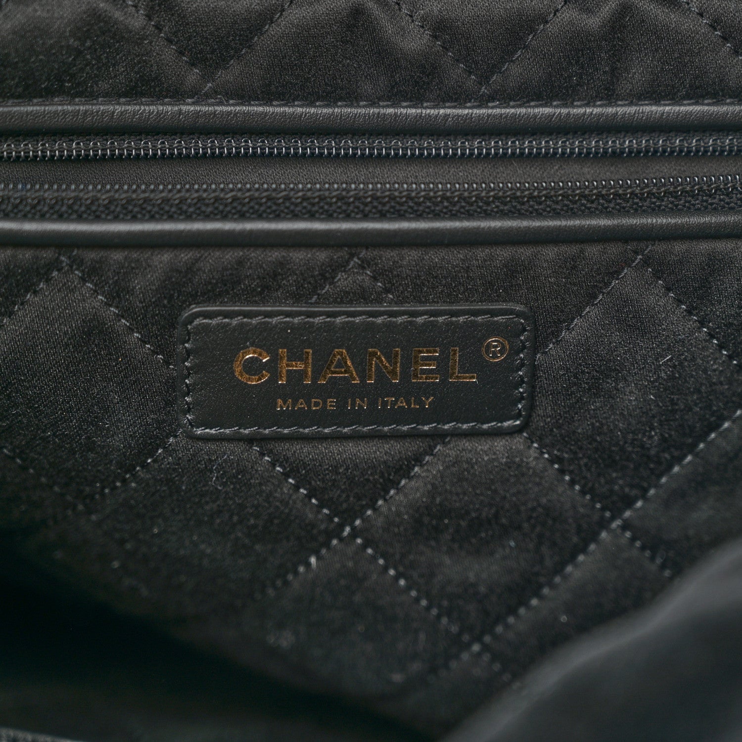Chanel Velvet Sequin Quilted Chanel 22 Black 7 of 11