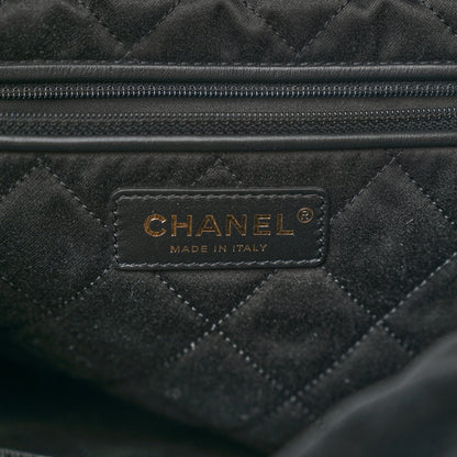Chanel Velvet Sequin Quilted Chanel 22 Black 7 of 11