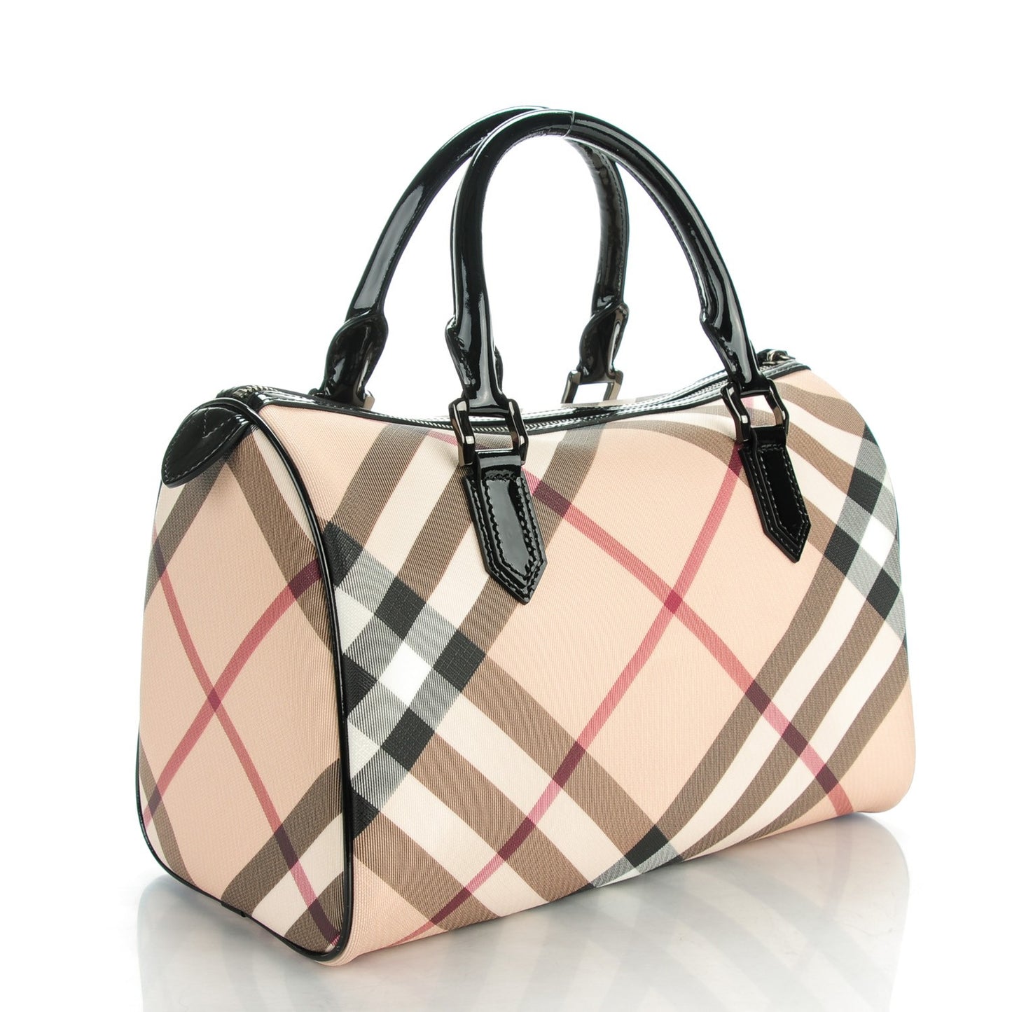 Supernova Check Small Chester Bowling Bag Black